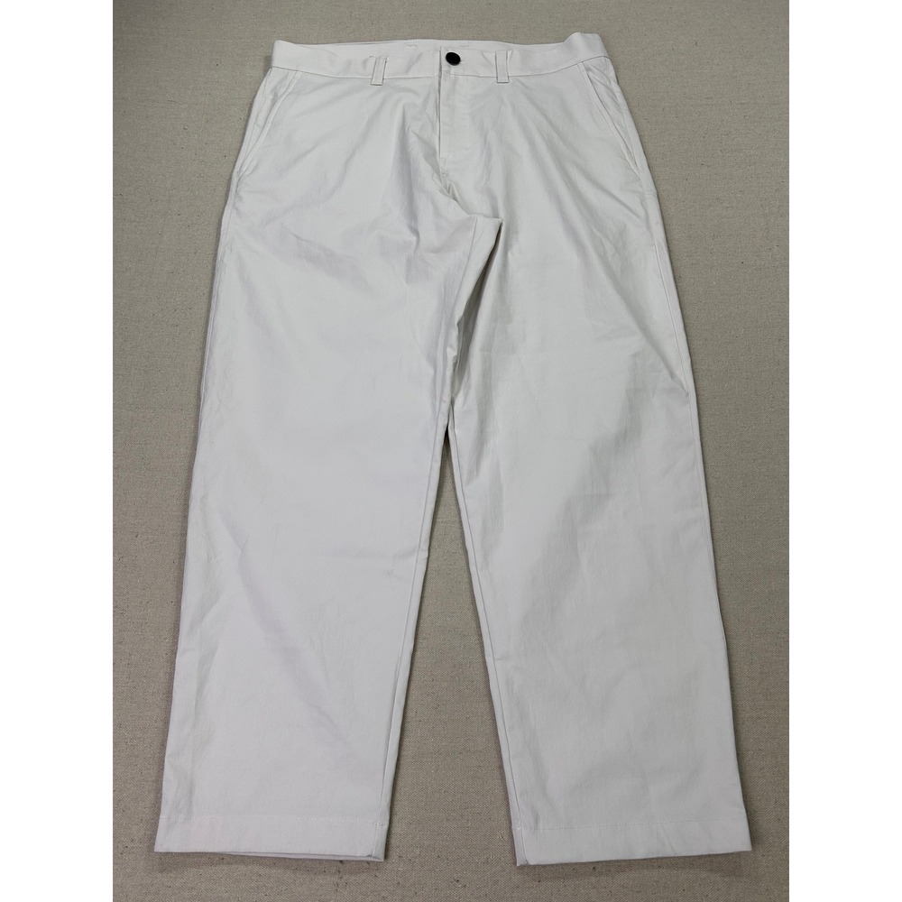 Lululemon Men' 34 Lab Utilitech Relaxed Fit Pant Bone White LM5AN1S